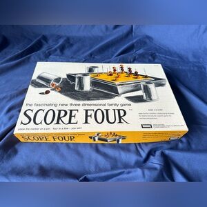 Vintage 1960’s Score Four 3D Family Game - complete
